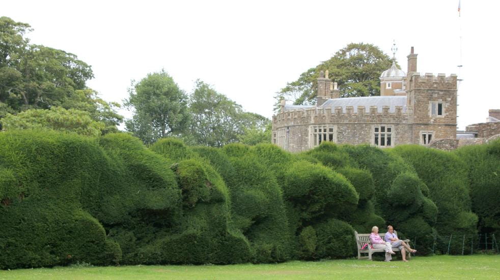 Walmer castle topiary